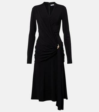 Ferragamo Draped jersey midi dress