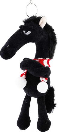 Generic Horse Keychain, 20cm Horses Stuffed Animal Keychain, Cute Plush Horse with Crossed Arms, Year Of The Horse Purse Charm For Backpack Handbag