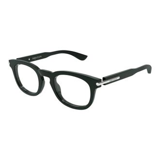 Alexander McQueen Glasses, male, Green, 48 MM, Am0498O Eyeglasses