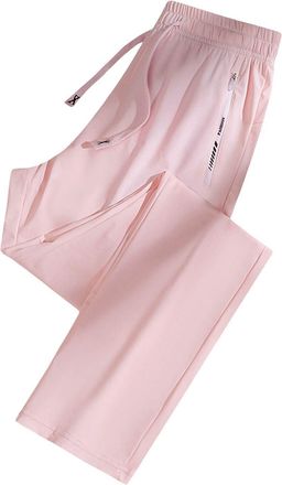 Generic CPIDAH Summer Trousers for Women UK Joggers for Women UK High Waisted Baggy Pants with Drawstring Straight Leg Jogging Running Trousers Plus Size Brea