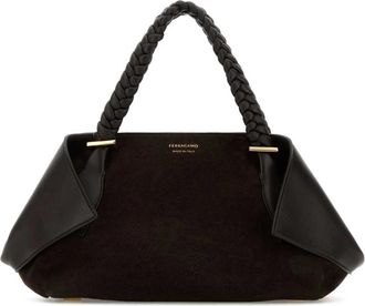 Ferragamo Studio Soft Handtas - Dames - Handtassen - Bruin - ONE Size - Leer - Tassen