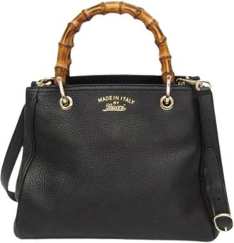 Gucci Pre-owned Handbags, female, Black, Size: ONE SIZE Pre-owned Shopper Small 336032