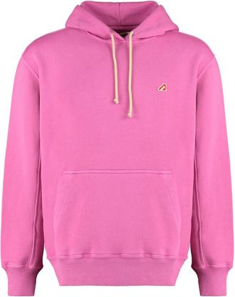 Autry Hooded Sweatshirt - Heren - Hoodies - Roze - S - Katoen - Hoodies & sweatvesten