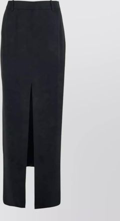 Tom Ford long skirt high waist front slit buttons