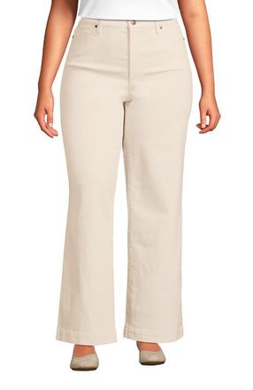 Lands End Recover High Rise Wide Leg Blue Jeans in Natural at Nordstrom, Size 16W L