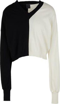 8 by YOOX KNIT V-NECK BI COLOR SWEATER