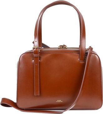 A.P.C. Virginie Box Handbag Nut Brown