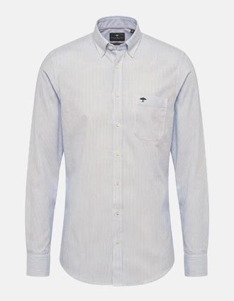 Fynch-Hatton Mens Washed Oxford Bengal Stripe Button Down Shirt New Breeze - Multi - Size: 40/Regular