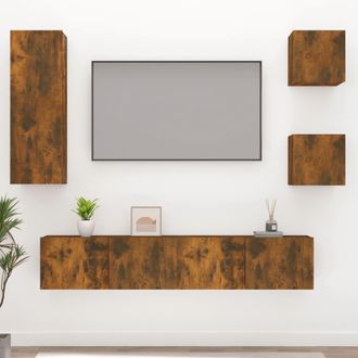 vidaXL Furniture Limited - Set De Muebles De Tv 5 Pzas Madera