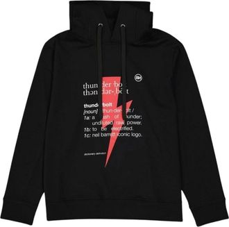 Neil Barrett Hooded Sweatshirt - Heren - Hoodies - Zwart - XL - Katoen - Hoodies & sweatvesten