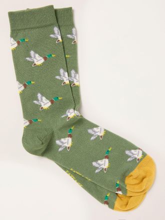 Fat Face FatFace Green Duck Socks