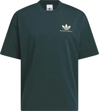 adidas Worldwide Hoops GFX T-shirt - unisex - Recycled Polyester/Cotton - S - Green