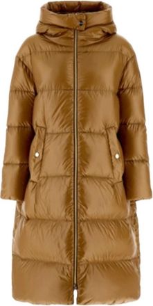 Herno Piumino lungo - Dames - Parka Jassen - Bruin - S - Nylon - Jassen