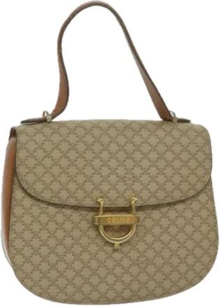 Celine Tweedehands Canvas handtassen - Dames - Vintage Handtas - Beige - ONE Size - Vintage