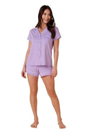 The Cats Pajamas Pima Knit Short Set in Classic Lilac at Nordstrom, Size X-Large