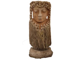 Schubiger M&ouml;bel Figuren Buddha Holz D: cm