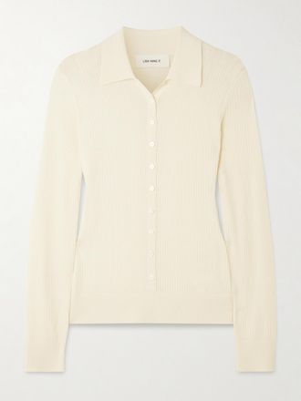 Lisa Yang Cardigan In Cashmere A Coste Agata - Avorio