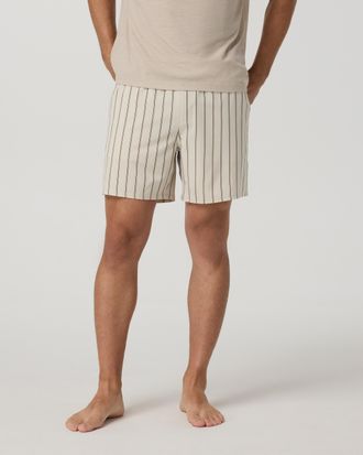 Vuori Clothing Banks Resort Shorts | Sandalwood Stripe | XS, Size Extra Small