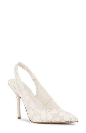 Jessica Simpson Liliere Slingback Pointed Toe Pump in Bright White at Nordstrom, Size 6