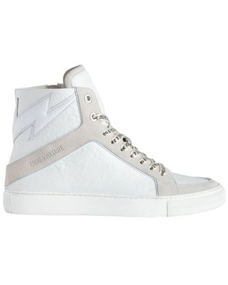 Zadig&Voltaire High Flash Wrinkle Leather Sneaker