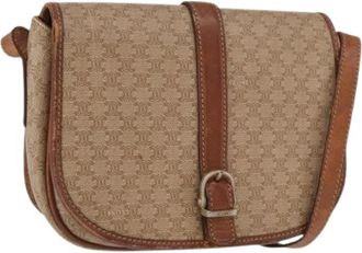 Celine Pre-owned Vintage Plastic Cross Body Bag - Dames - Vintage Schoudertas - Beige - ONE Size - Vintage