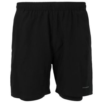 ENDURANCE Kros 2-in-1 Shorts Laufshorts f&uuml;r Herren | schwarz