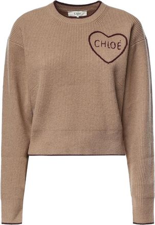 Chlo&eacute; Round-neck Truien - Dames - Ronde hals truien - Bruin - XS - Truien & Vesten