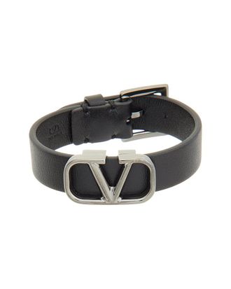 Valentino Vlogo Leather Bracelet