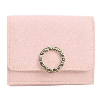 Bulgari Pre-owned Vintage Tri-fold Portemonnee - Dames - Vintage Accessoires - Roze - ONE Size - Leer - Vintage