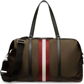 Bally Becket travel bag - men - Nylon/Calf Leather/Recycled Polyamide/Recycled Polyester - One Size - Brown