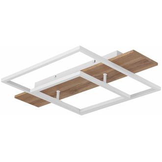 Globo Lighting Lampada da soffitto dimmerabile tramite interruttore della luce Lampada da soggiorno Lampada soffitto led lampada in legno, funzione memory