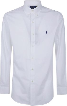 Polo Ralph Lauren Lange Mouw Sportshirt - Heren - Zakelijke Overhemden - Wit - M - Overhemden