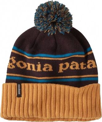 Patagonia Men Powder Town Beanie In Park Stripe: Dried Mango