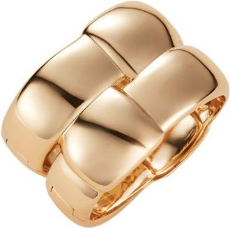 JENNY BIRD Mega Woven Square Bangle in High Polish Gold at Nordstrom, Size Medium