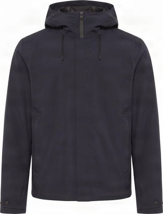 Woolrich Hooded Jacket With Front Zip Closure And Side Pockets