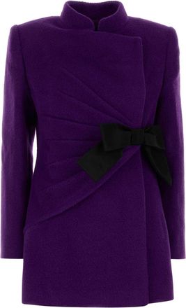 Valentino Garavani Purple Wool Blend Blazer