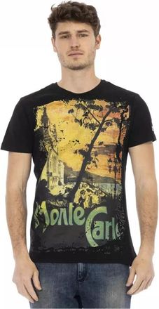 Trussardi Action T-shirt met korte mouwen - Heren - T-shirts - Zwart - M - Katoen - Tops