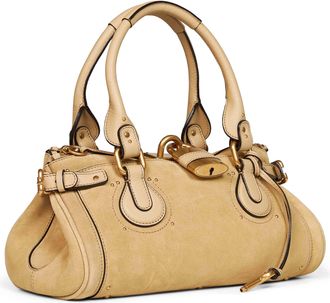Chlo&eacute; Womens Handbag Paddington Dusty Beige Calf Leather Handbags Hand Bags