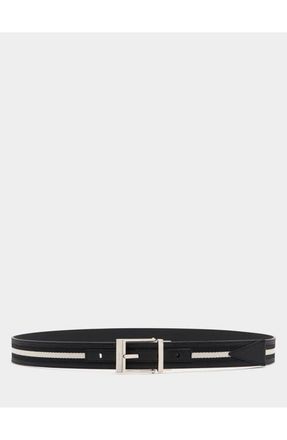 Bally Shiffie 35 mm Reversible Belt in Black+Blk/bone+Pall at Nordstrom, Size 110