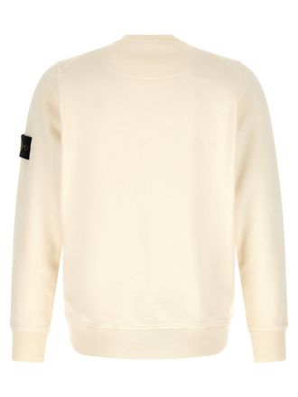 Stone Island Organic Cotton Crewneck Sweatshirt - Beige