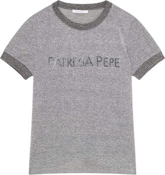 Patrizia Pepe Essential Art Sweater - Dames - T-shirts - Grijs - XS - Tops