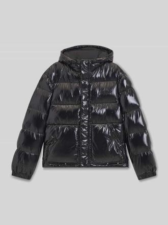 HUGO BOSS Regular Fit Steppjacke mit Kapuze Modell BARO in Black, Gr&ouml;&szlig;e S