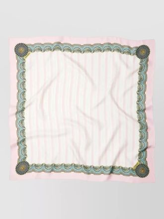 Versace silk twill square scarf encore bio print
