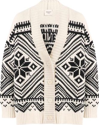 Max Mara Belgio Cardigan - Dames - Vesten - Veelkleurig - XS - Wol - Truien & Vesten