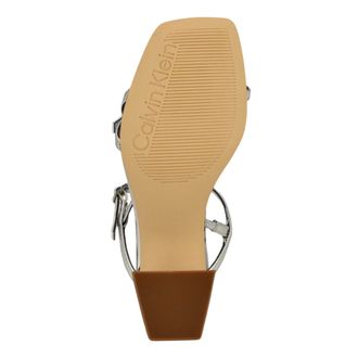 Calvin Klein Linella Heeled Sandal Silver LINELLA-SLVR Womens