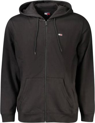 Tommy Hilfiger Hoodies & sweatvesten, Heren, Zwart, 2Xl, Katoen, Zwarte katoenen sweater hoodie