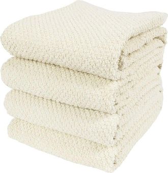 KAF Home Kaf Home Set Of 4 Sj Terry Towels