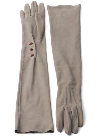 Prada Lange handschoenen - Grijs