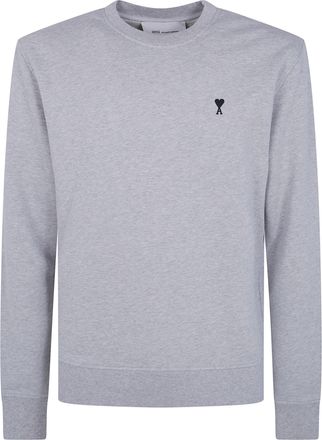 Ami Sweatshirt With Contrast Quota Ami De Coeur