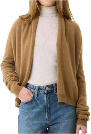 Majestic Filatures Cashmere Gilet - Dames - Cashmere truien - Bruin - L - Kasjmier - Truien & Vesten